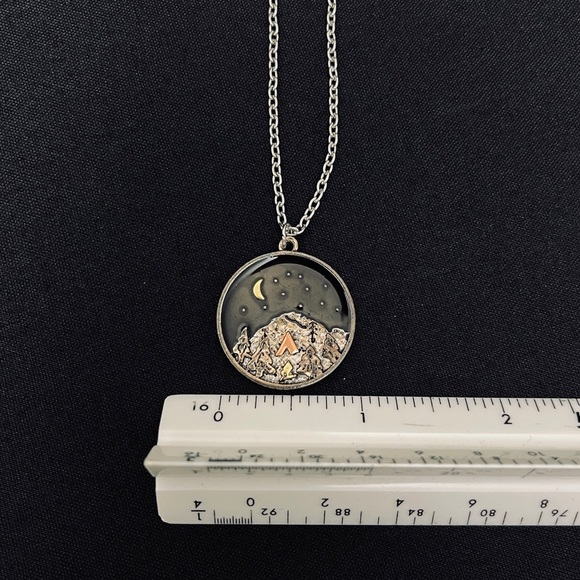Night Camping Pendant Necklace - Picture 5 of 9